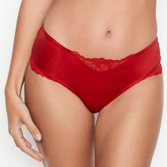 VS VERY SEXY Micro Lace-Up Cheeky Panty Red Sexy Absolutely Gorgeous! NWT - Picture 5 of 14